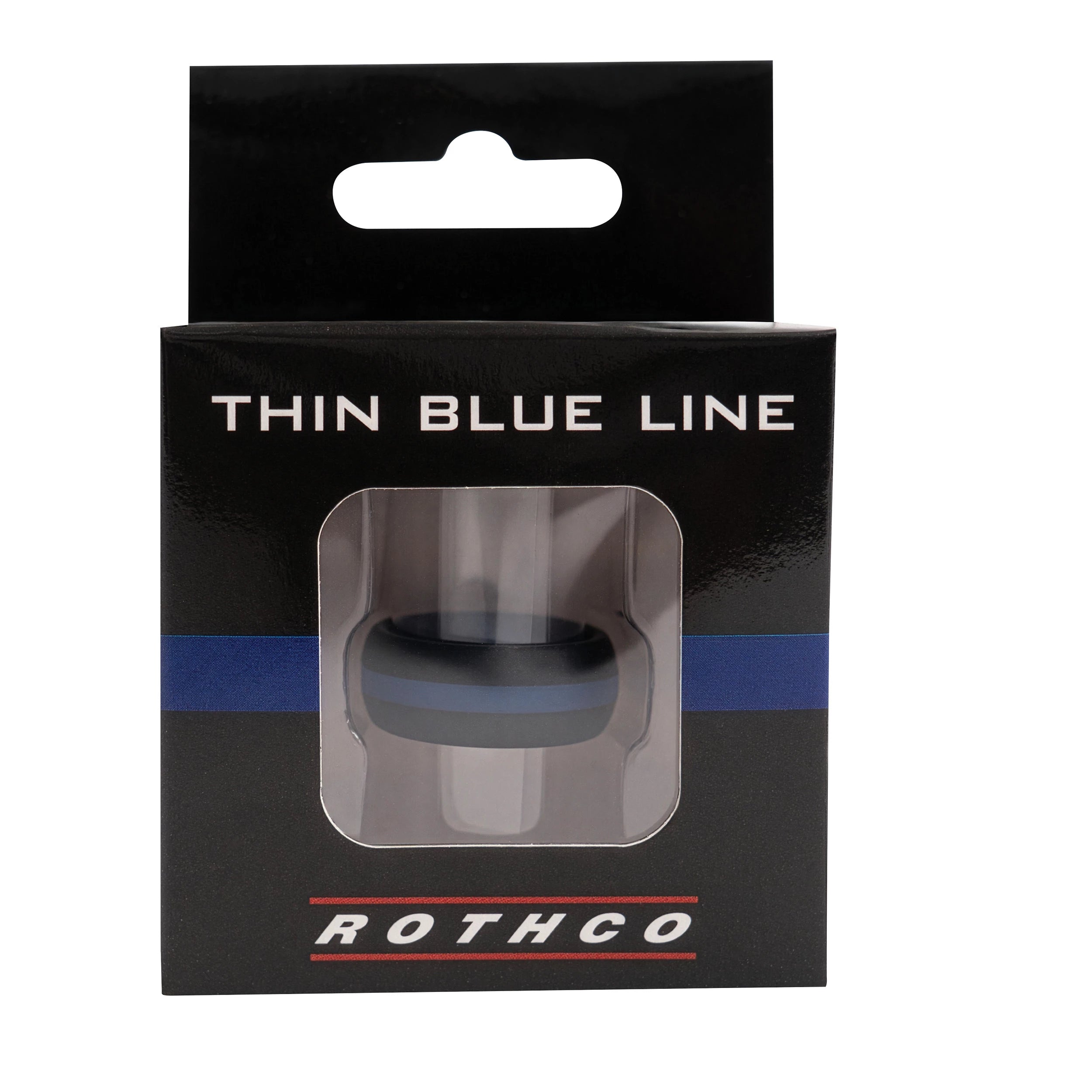 Rothco Thin Blue Line Silicone Ring Rings and Military angled product photo