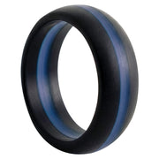 Rothco Thin Blue Line Silicone Ring Rings and Military Rings reverse view