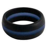 Rothco Thin Blue Line Silicone Ring Rings and Military side detail photo