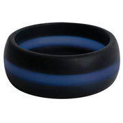 Rothco Thin Blue Line Silicone Ring Rings and Military Rings close-up photo