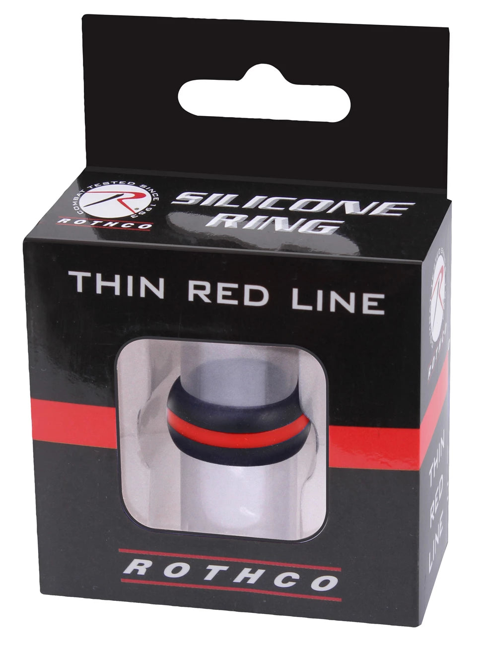 Rothco Thin Red Line Silicone Ring Rings and Military Rings reverse view