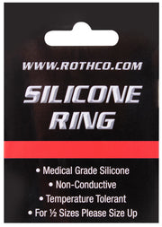 Rothco Thin Red Line Silicone Ring Rings and Military side detail photo
