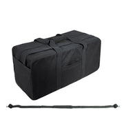 Rothco Canvas Jumbo Cargo Bag Black Military Duffle Bags side detail photo