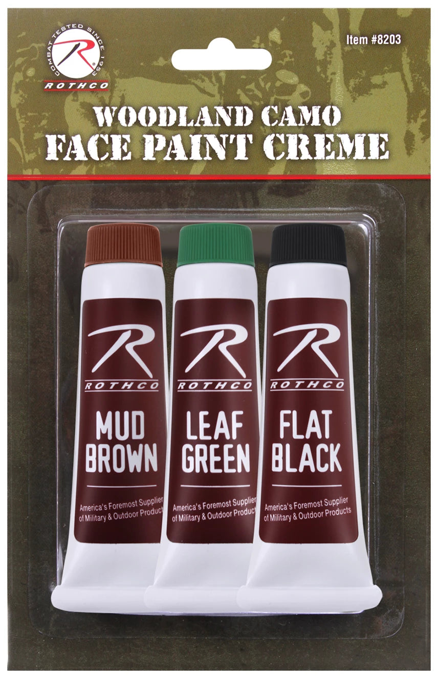 Rothco Camouflage Face Paint Creme reverse view Security Pro USA