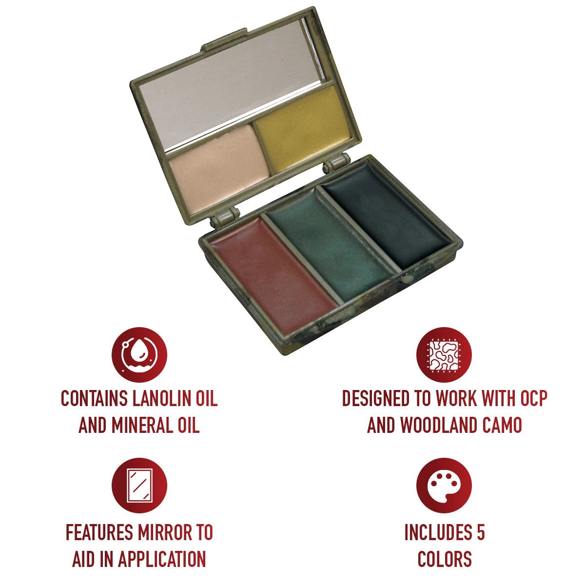 Woodland / OCP Camo Face Paint Compact