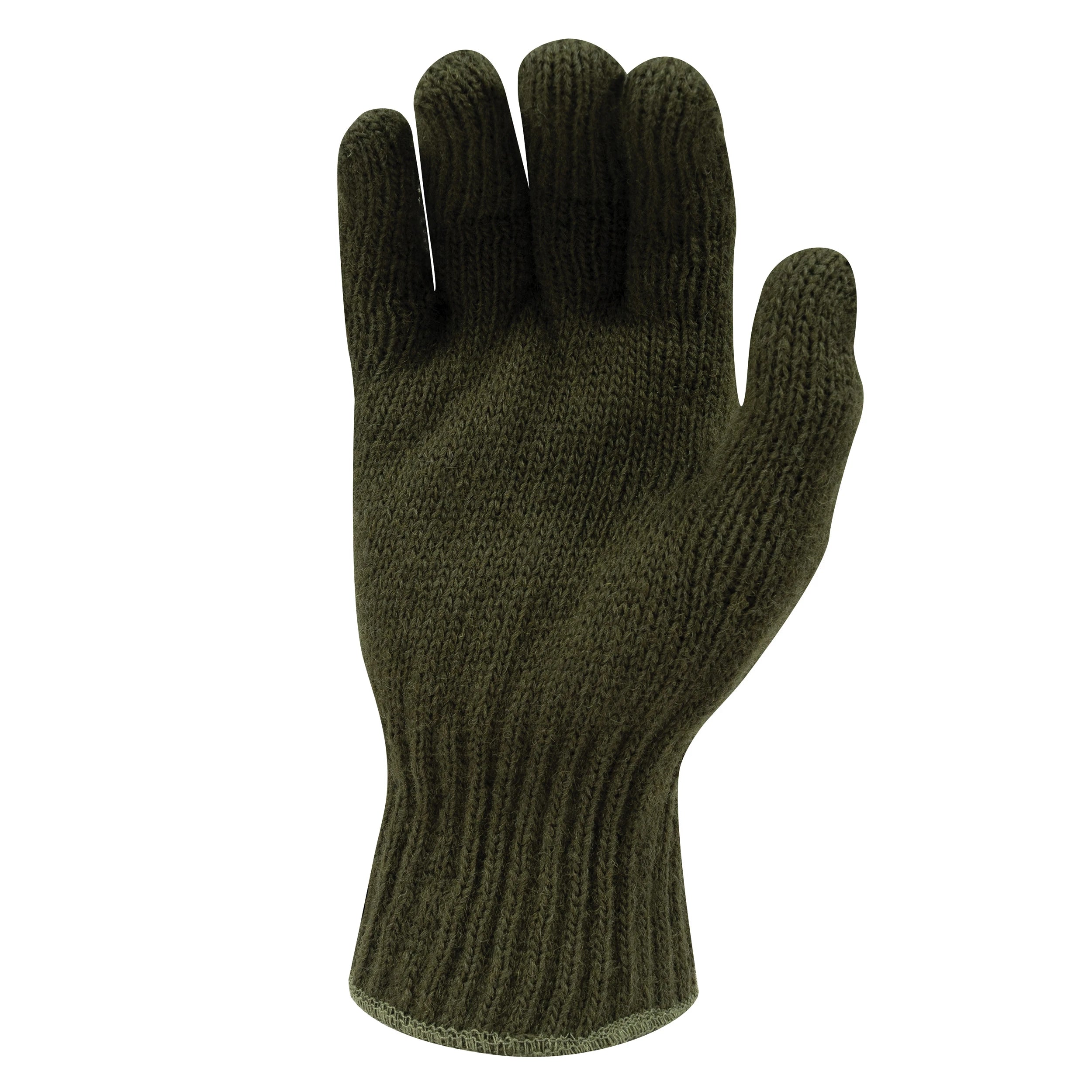 Rothco Wool Glove Liners - Unstamped Cold Weather Gloves side detail photo