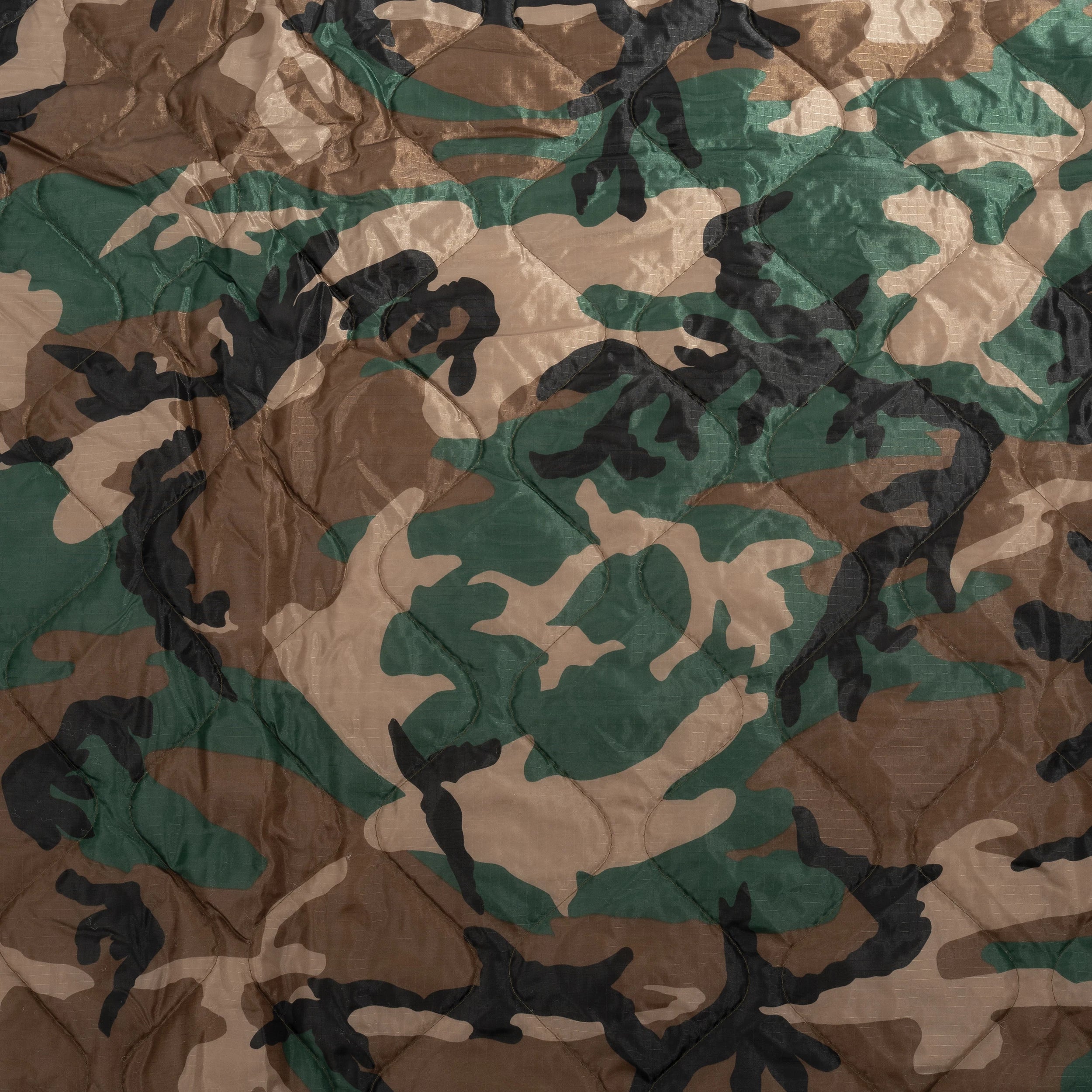 Rothco G.I. Type Camo Poncho Liner Woodland Camo Emergency additional angle photo