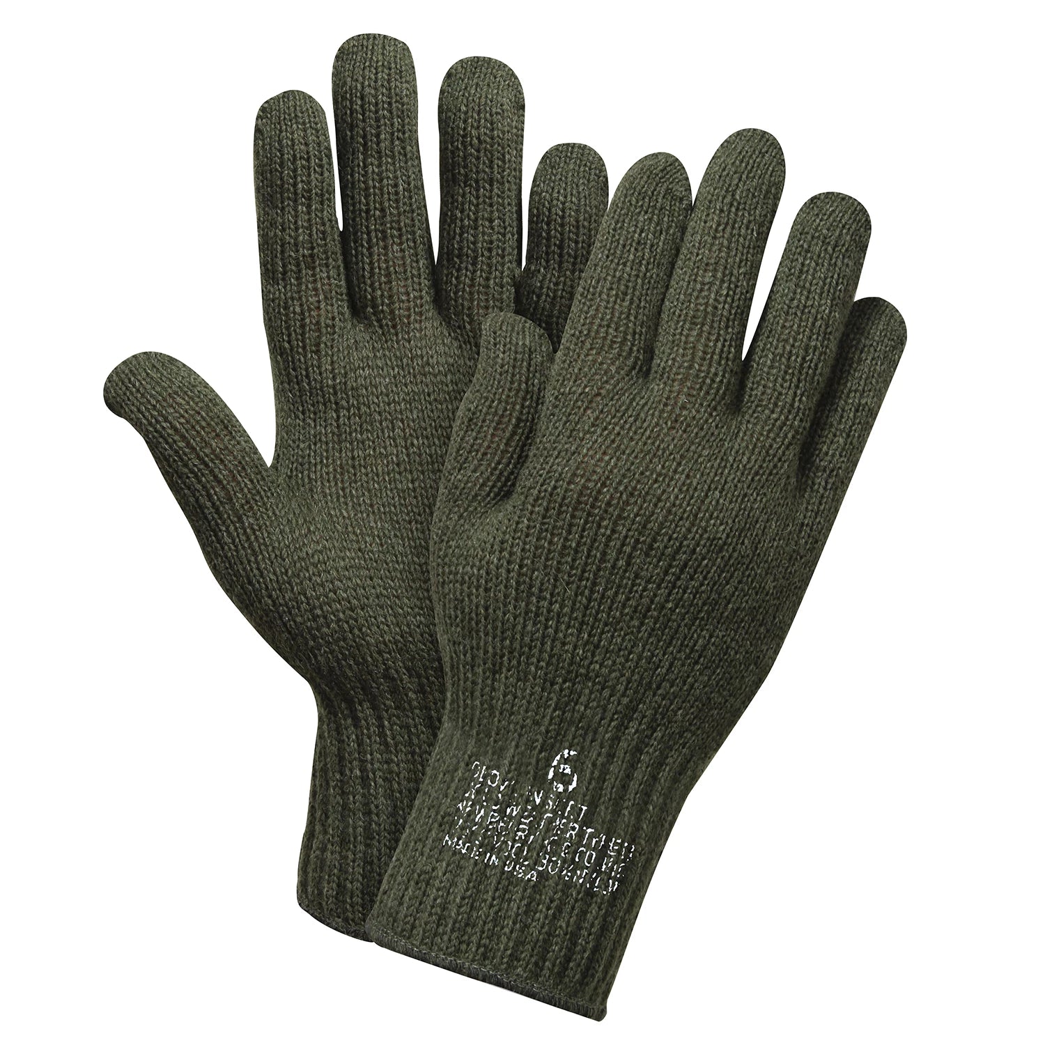 Rothco G.I. Glove Liners Cold Weather Gloves angled product photo