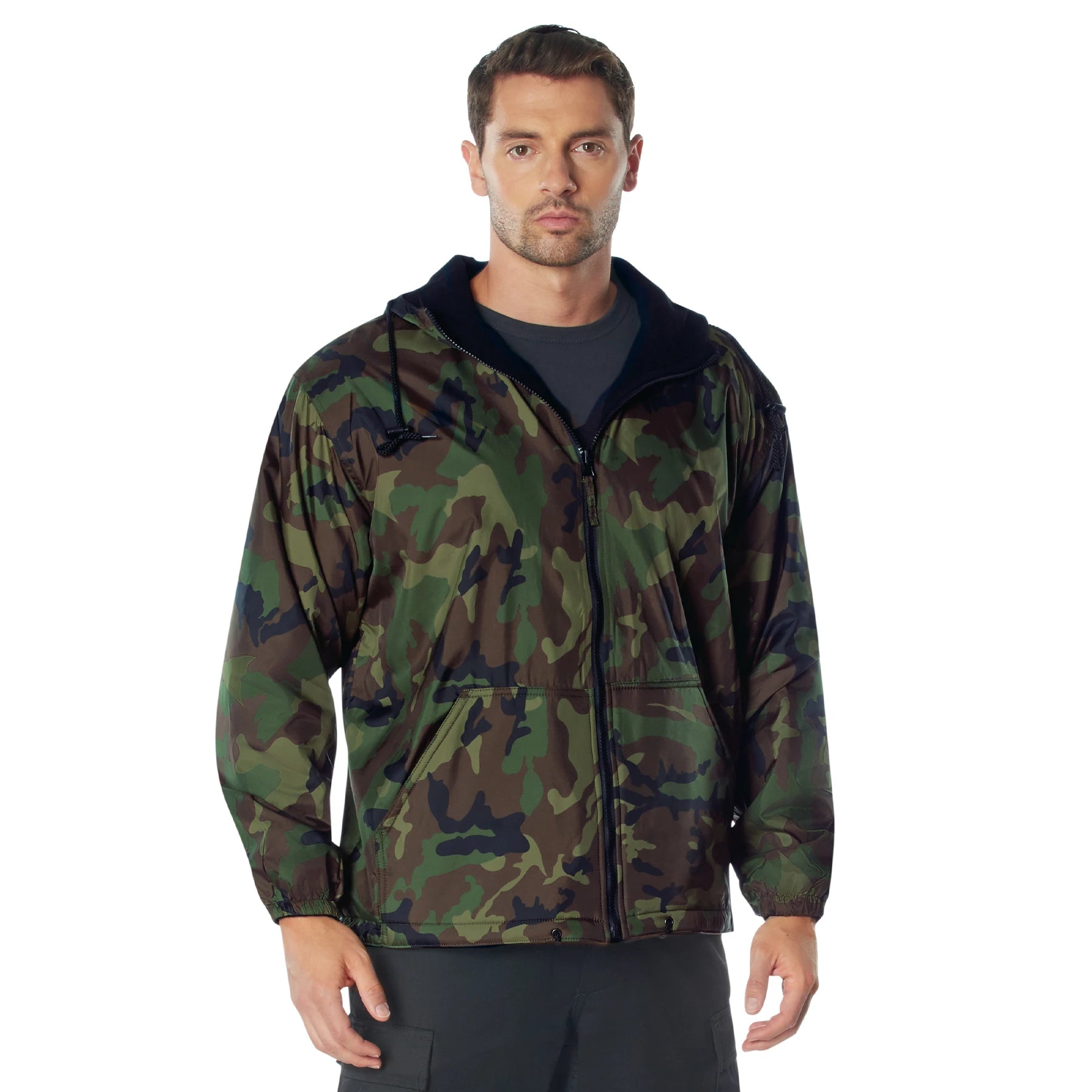 Rothco Reversible Lined Jacket With Hood Camo Outerwear detail photo