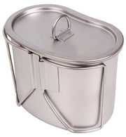 Rothco Stainless Steel Canteen Cup and Cover Set Canteens & close-up photo