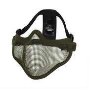 Rothco Steel Half Face Mask With Ear Guard - Black detail photo