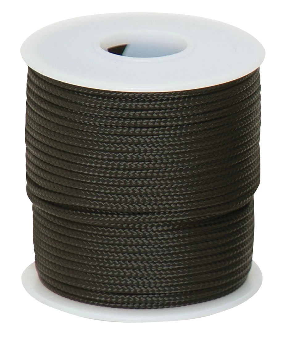 Rothco 95lb Micro Cord 100ft Spool Black Bug Out Bag detail photo