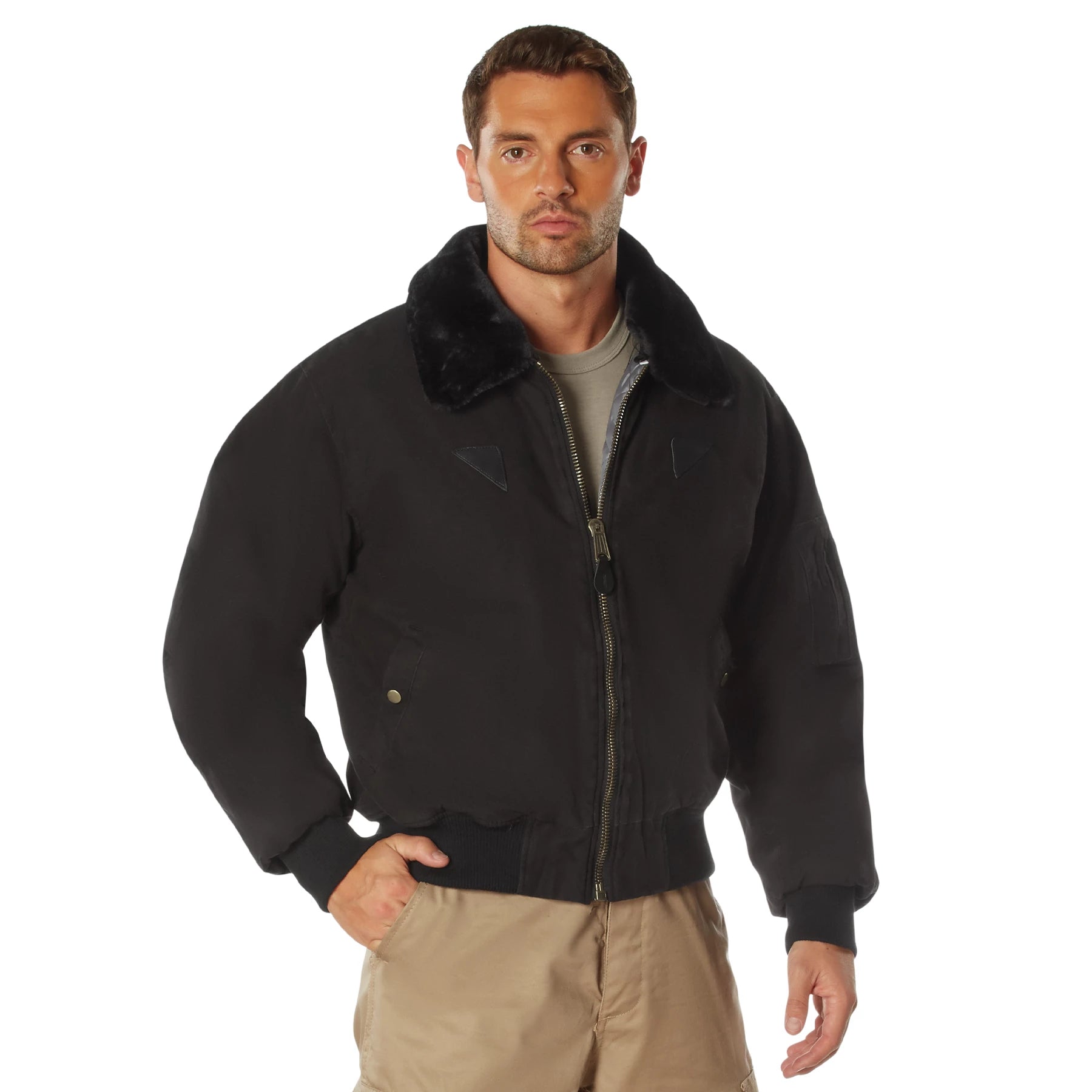 Rothco Vintage B-15A Bomber Jacket & Flight Jackets detail photo