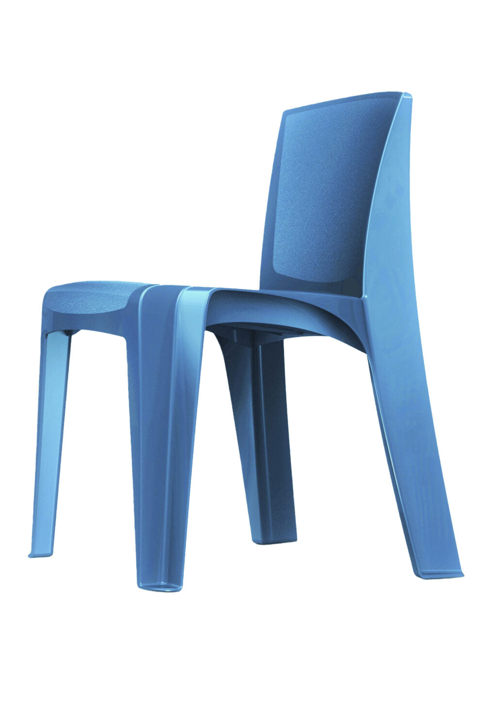 Cortech RazorBack 86484 stacking jail chair in slate blue