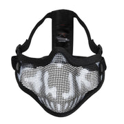Rothco Steel Half Face Mask With Ear Guard - angled product photo