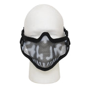 Rothco Steel Half Face Tactical Mask Airsoft & Paintball angled product photo
