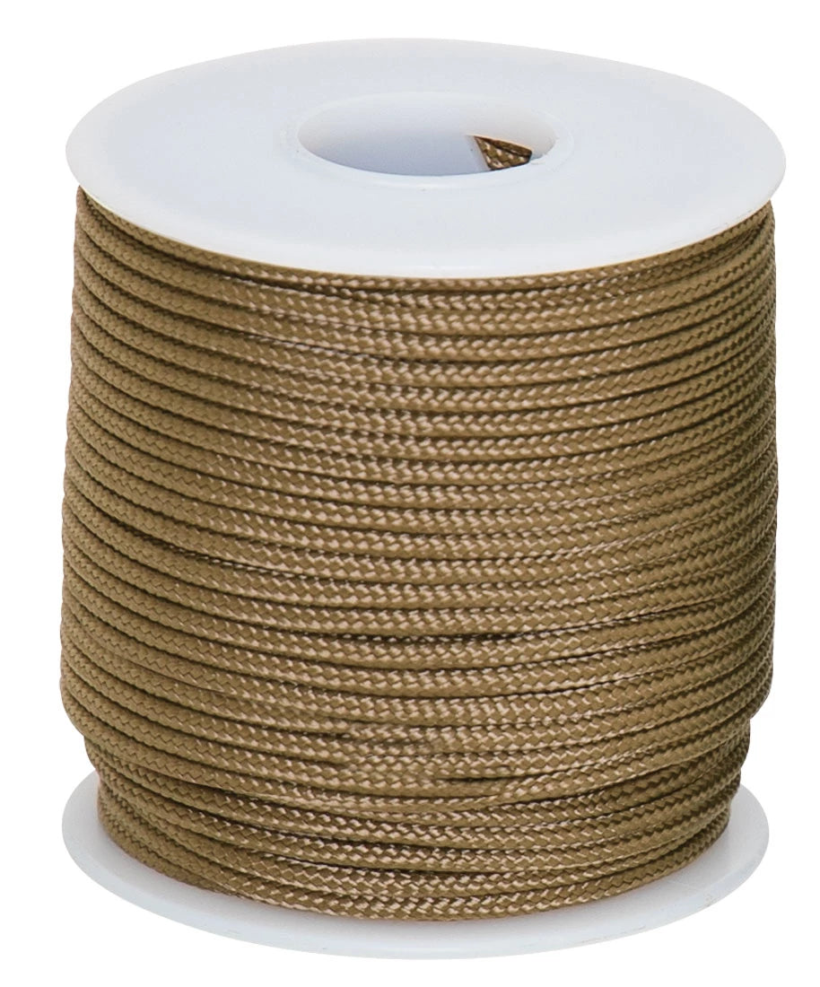 Rothco 95lb Micro Cord 100ft Spool Black Bug Out Bag close-up photo