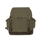 Rothco Vintage Expedition Rucksack Olive Drab Backpacks angled product photo