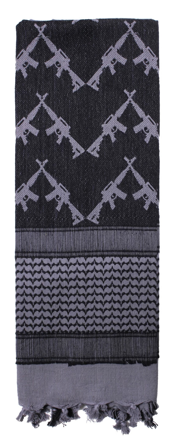 Rothco Crossed Rifles Shemagh Tactical Desert Keffiyeh Scarf