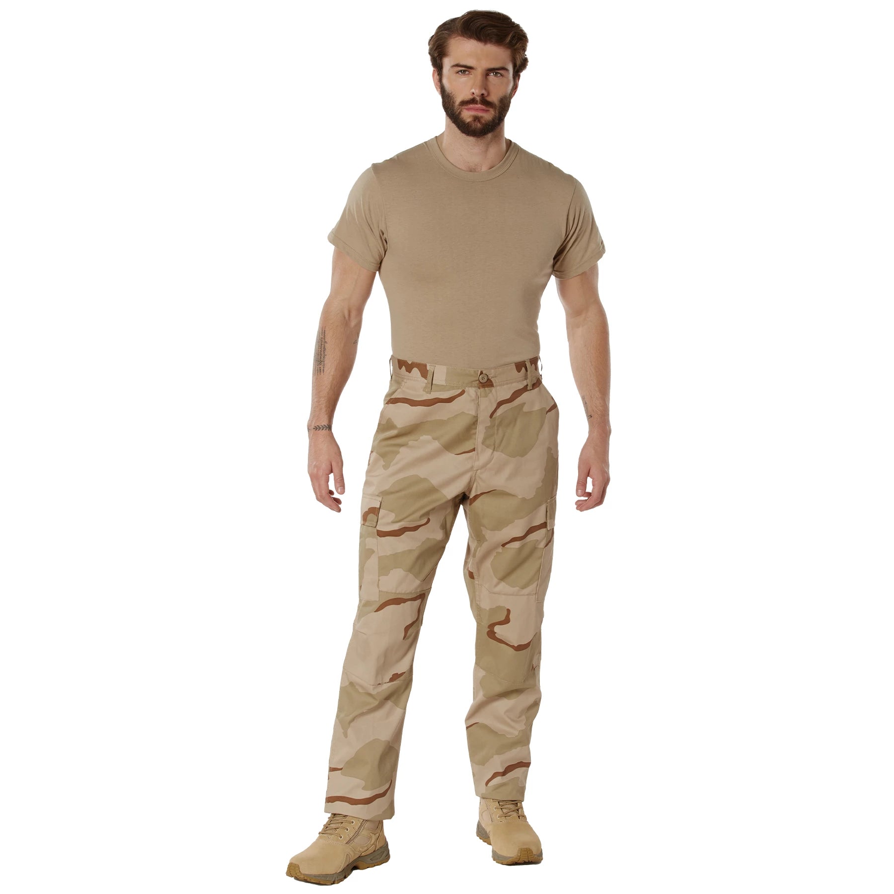 Rothco Camo Tactical BDU Pants Woodland Camo 5XL angled product photo