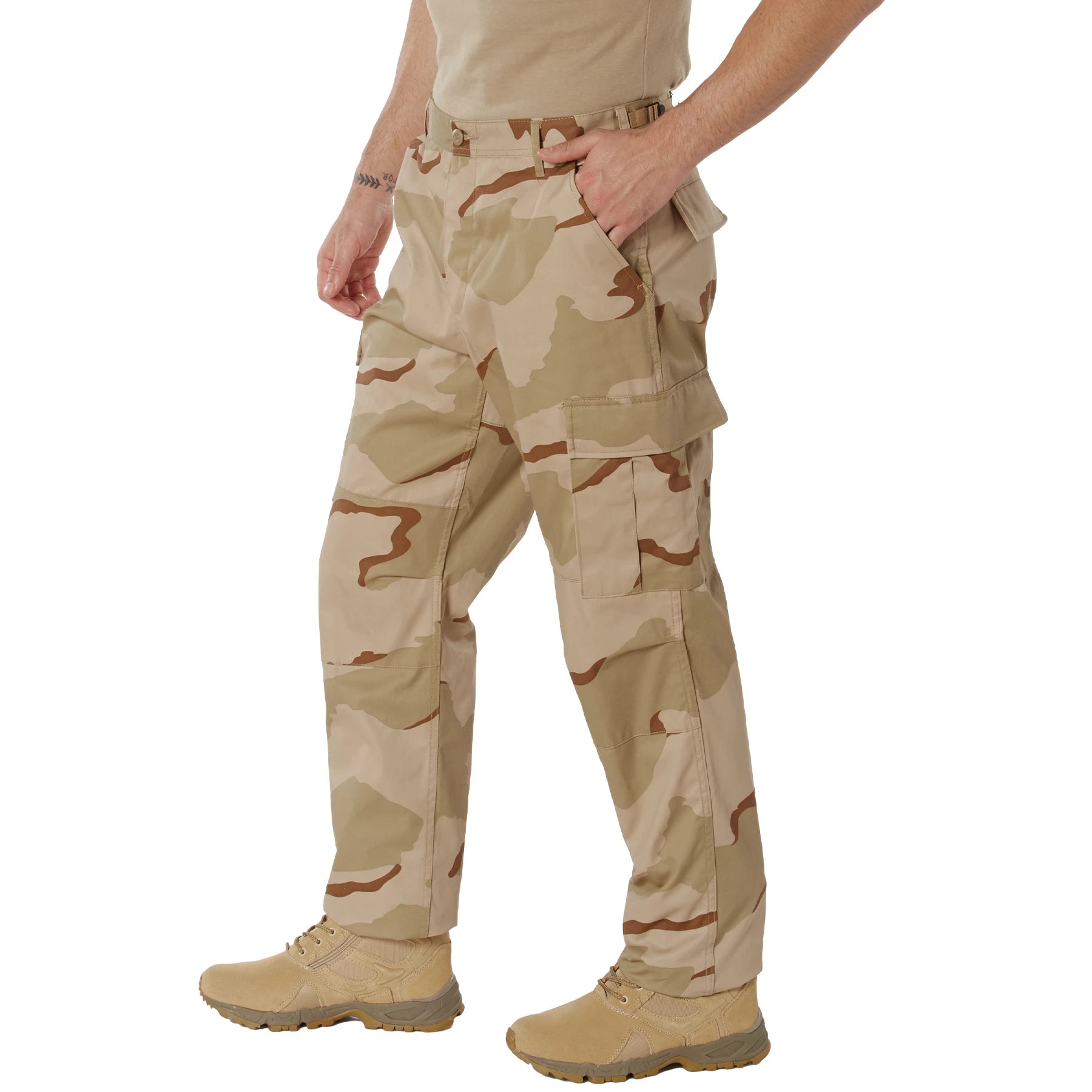 Rothco Camo Tactical BDU Pants Woodland Camo 5XL side detail photo