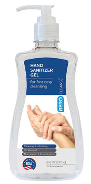 Hand Sanitizer Gel 8oz (24 count) - AERO Healthcare