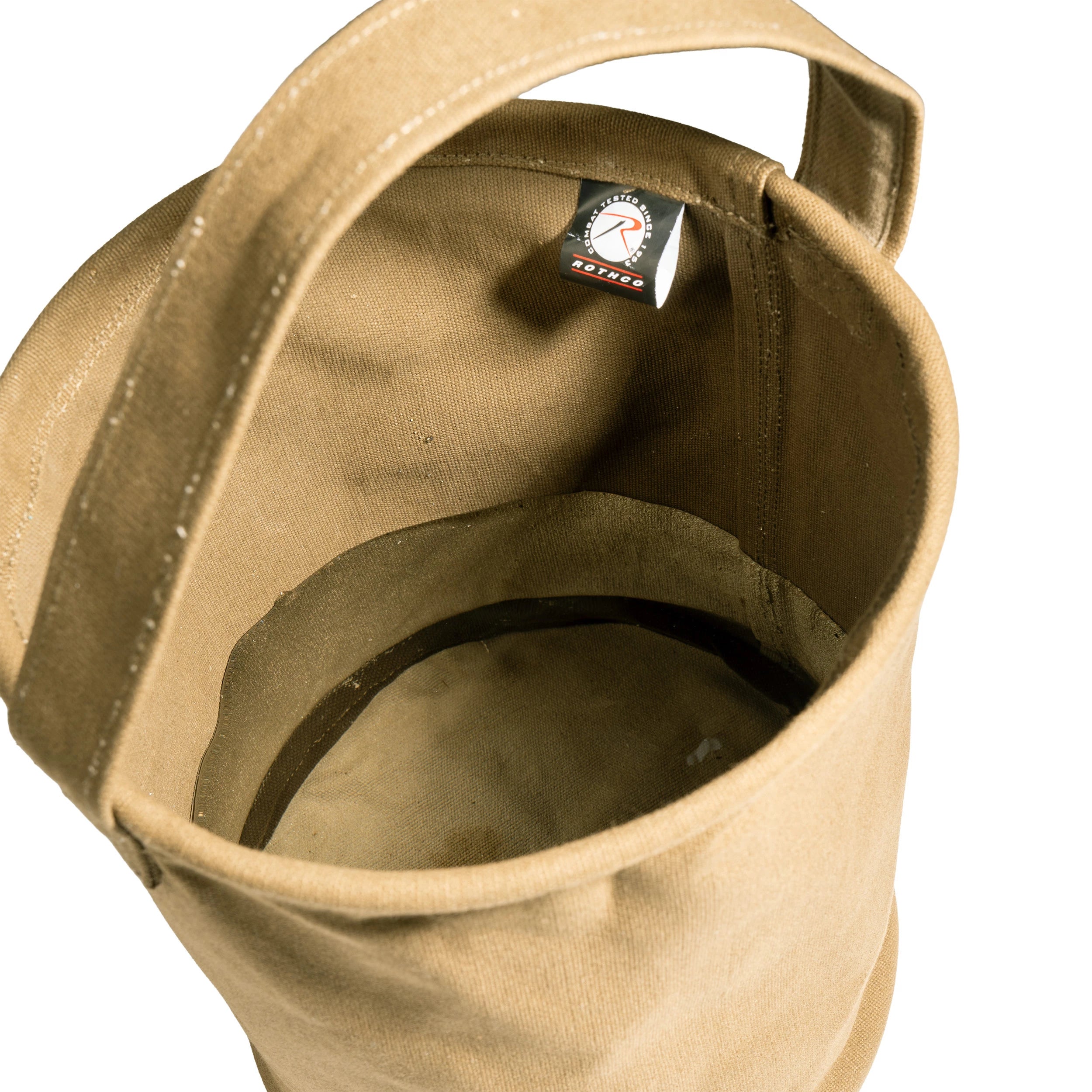 Rothco Canvas Water Bucket Olive Drab Canteens & Storage side detail photo