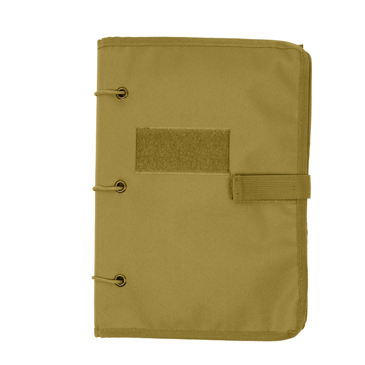 Rothco Hook & Loop Patch Book Coyote Brown Patches side detail photo