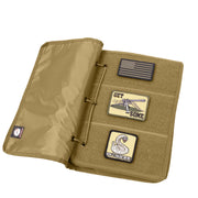 Rothco Hook & Loop Patch Book Coyote Brown Patches angled product photo
