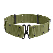 Rothco GI Style Pistol Belt With Metal Buckles White side detail photo