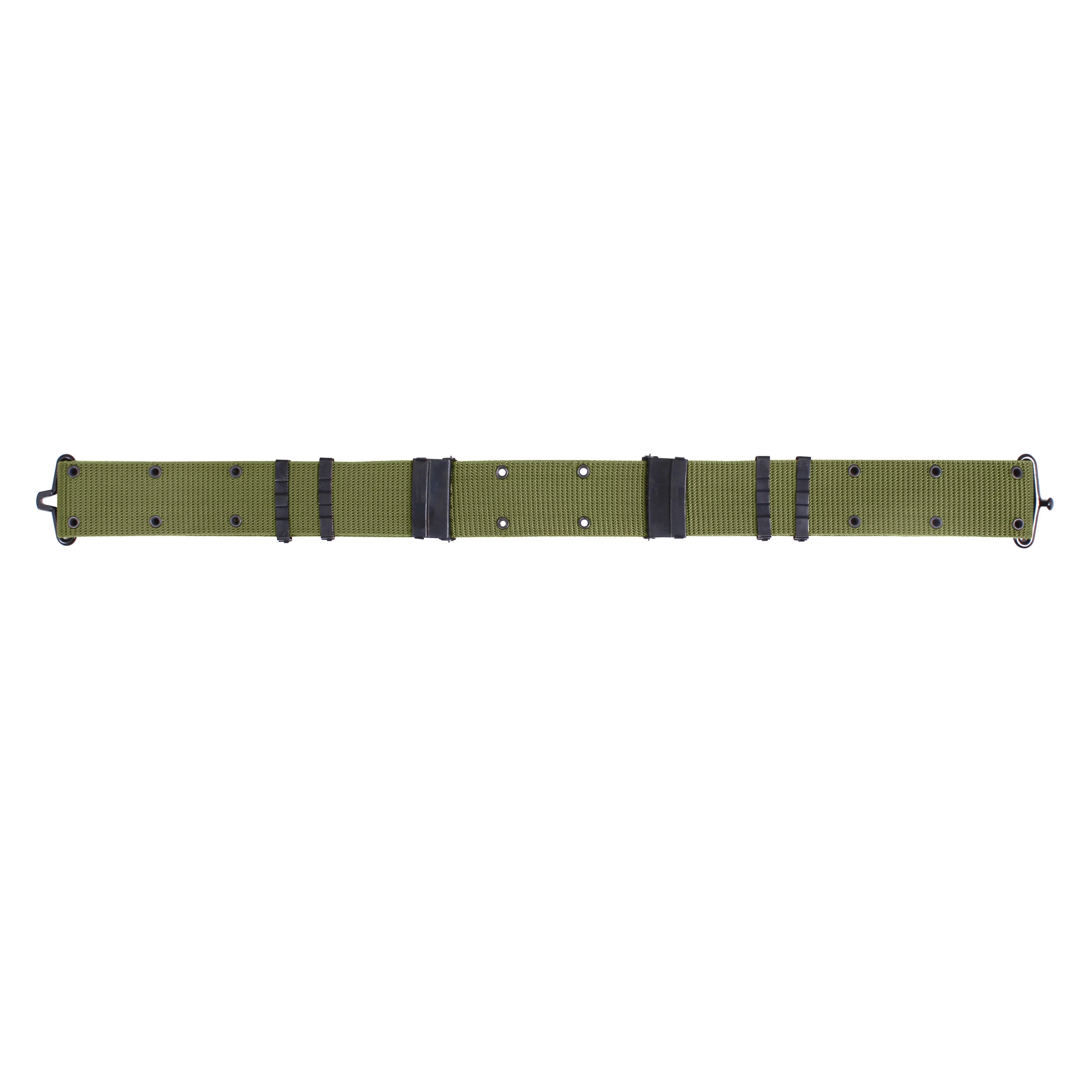 Rothco GI Style Pistol Belt With Metal Buckles White angled product photo