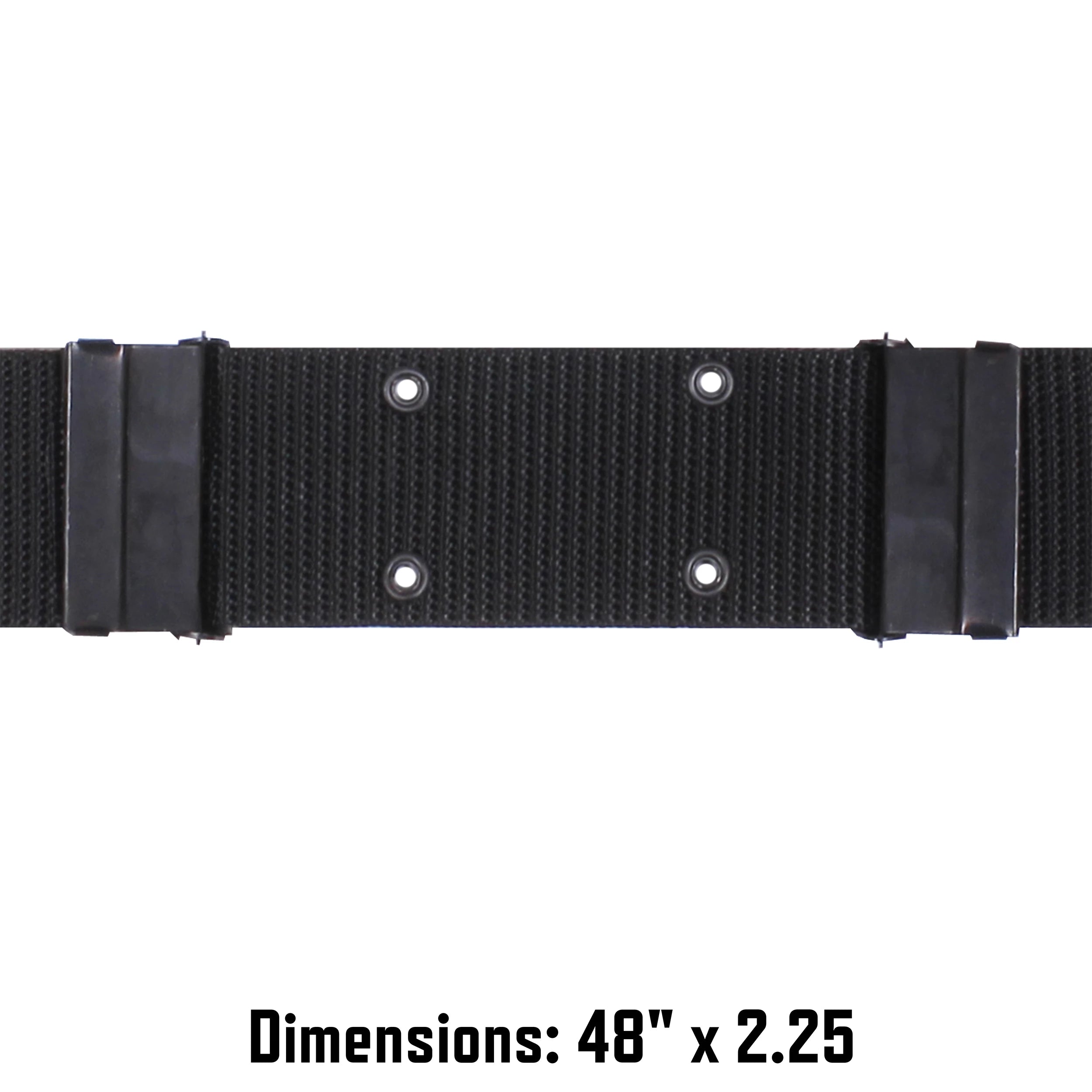 Rothco GI Style Pistol Belt With Metal Buckles White Military reverse view
