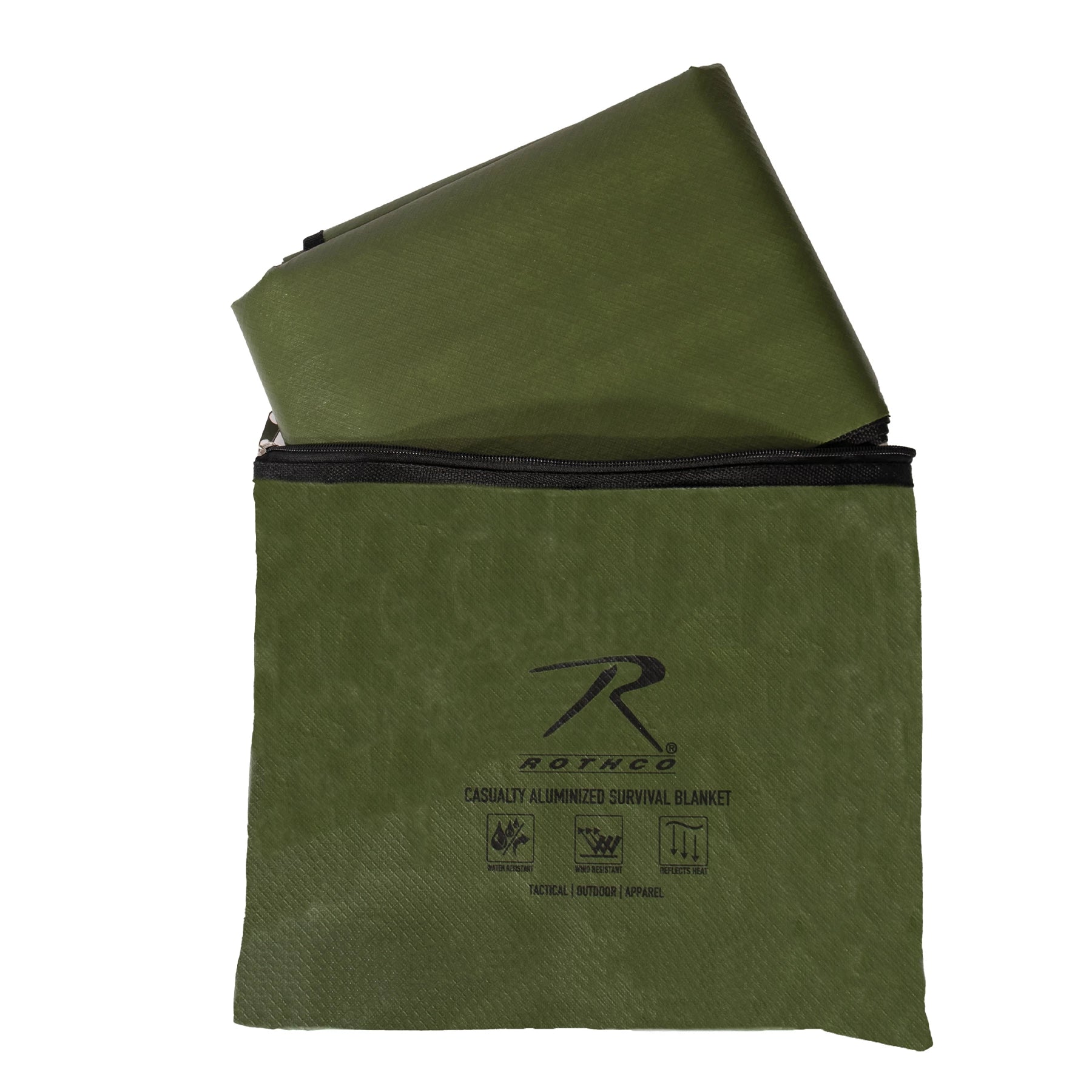 Rothco Heavy Duty Survival Blanket - Olive Drab New Arrivals alternate photo