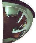 Mirrors 90 Degree View Quarter Dome Mirrors - Acrylic Lens / Galvanized Back - Lester Brossard