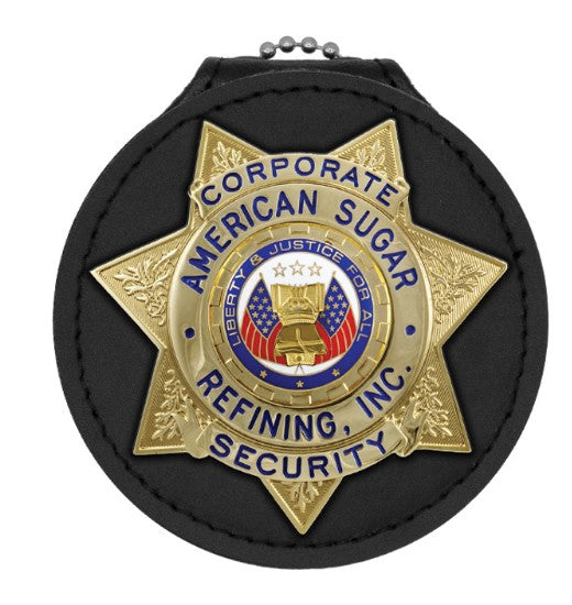 Hero's Pride Deluxe Recessed Cutout Small Round Badge Holder - 7 Poi