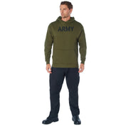 Rothco Army PT Pullover Hooded Sweatshirt Physical Training P/T Sweatshirts close-up photo