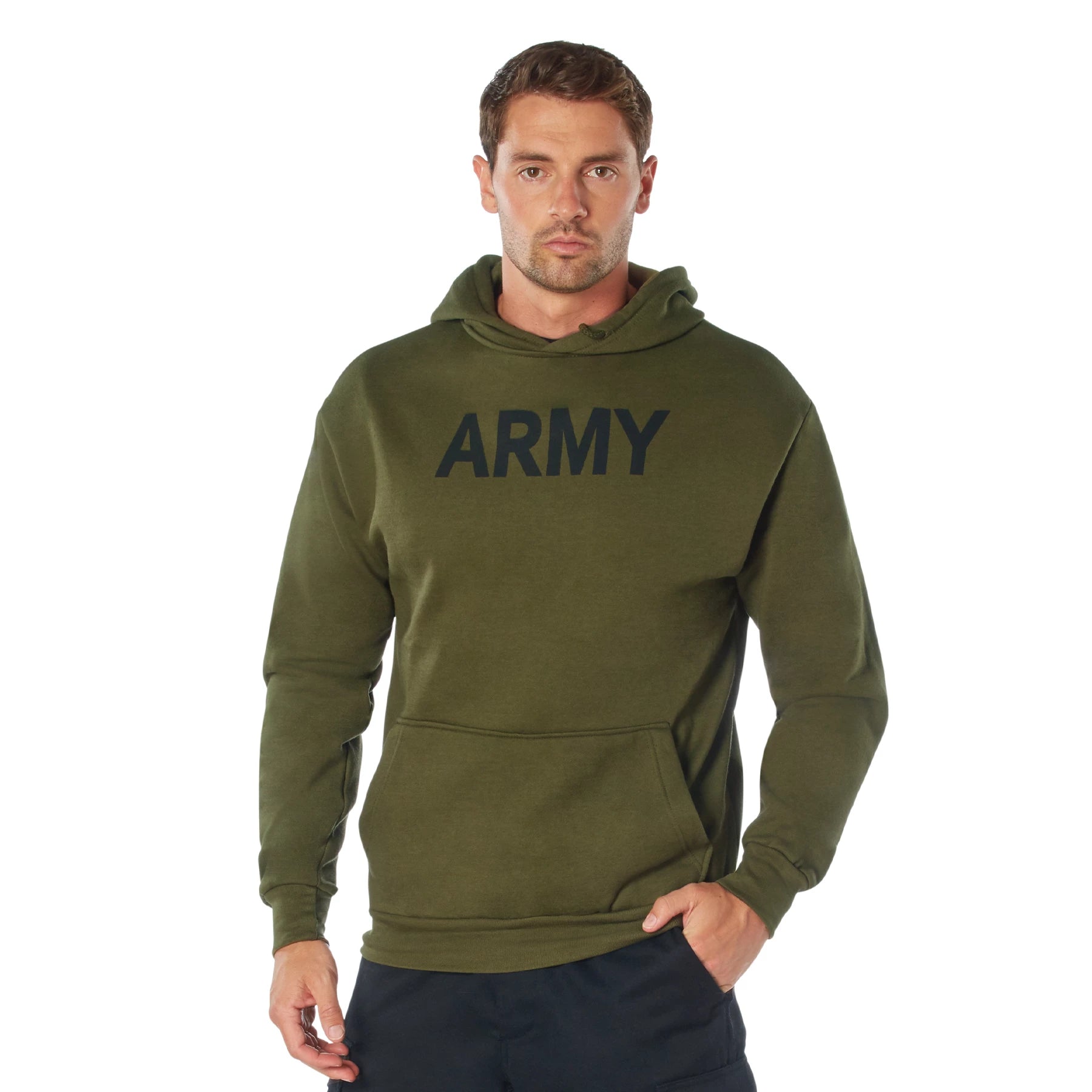 Rothco Army PT Pullover Hooded Sweatshirt Physical Training P/T Sweatshirts alternate photo
