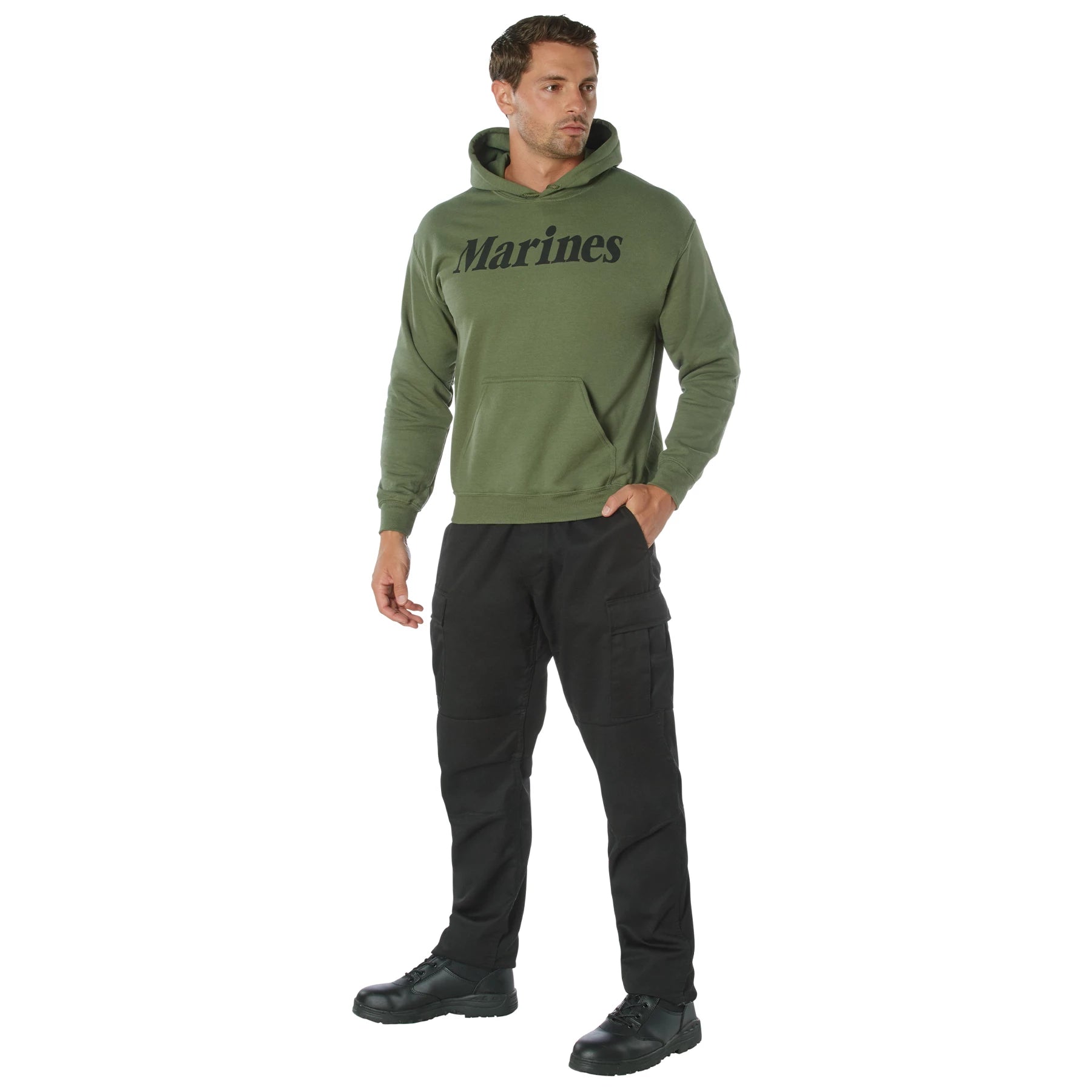 Rothco Marines Pullover Hooded Sweatshirt Sweatshirts & Hoodies secondary detail view