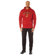 Rothco USMC Eagle Globe and Anchor Pullover Hooded Sweatshirt Sneak close-up photo