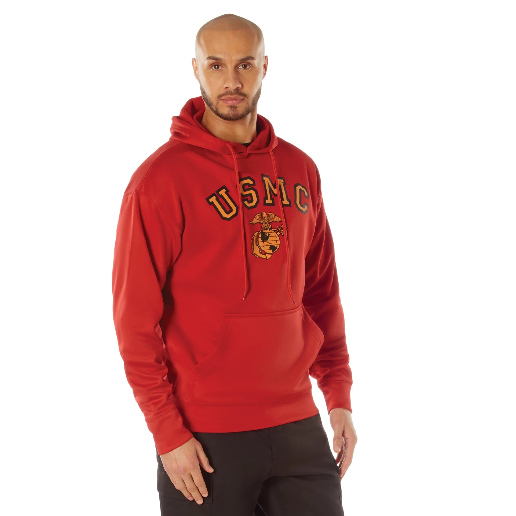 Rothco USMC Eagle Globe and Anchor Pullover Hooded Sweatshirt Sneak detail photo