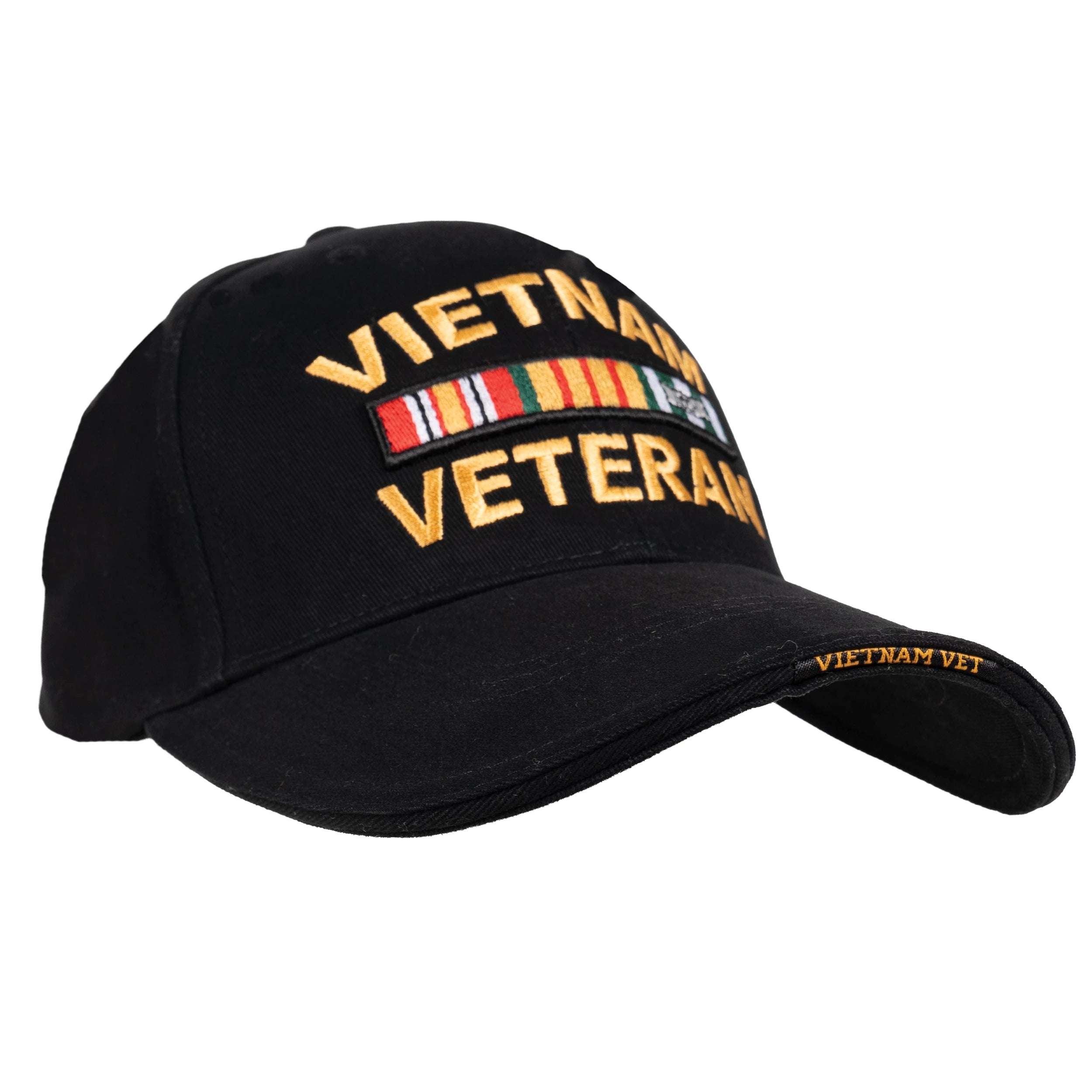 Rothco Deluxe Low Profile Vietnam Veteran Insignia Cap Black Baseball detail photo