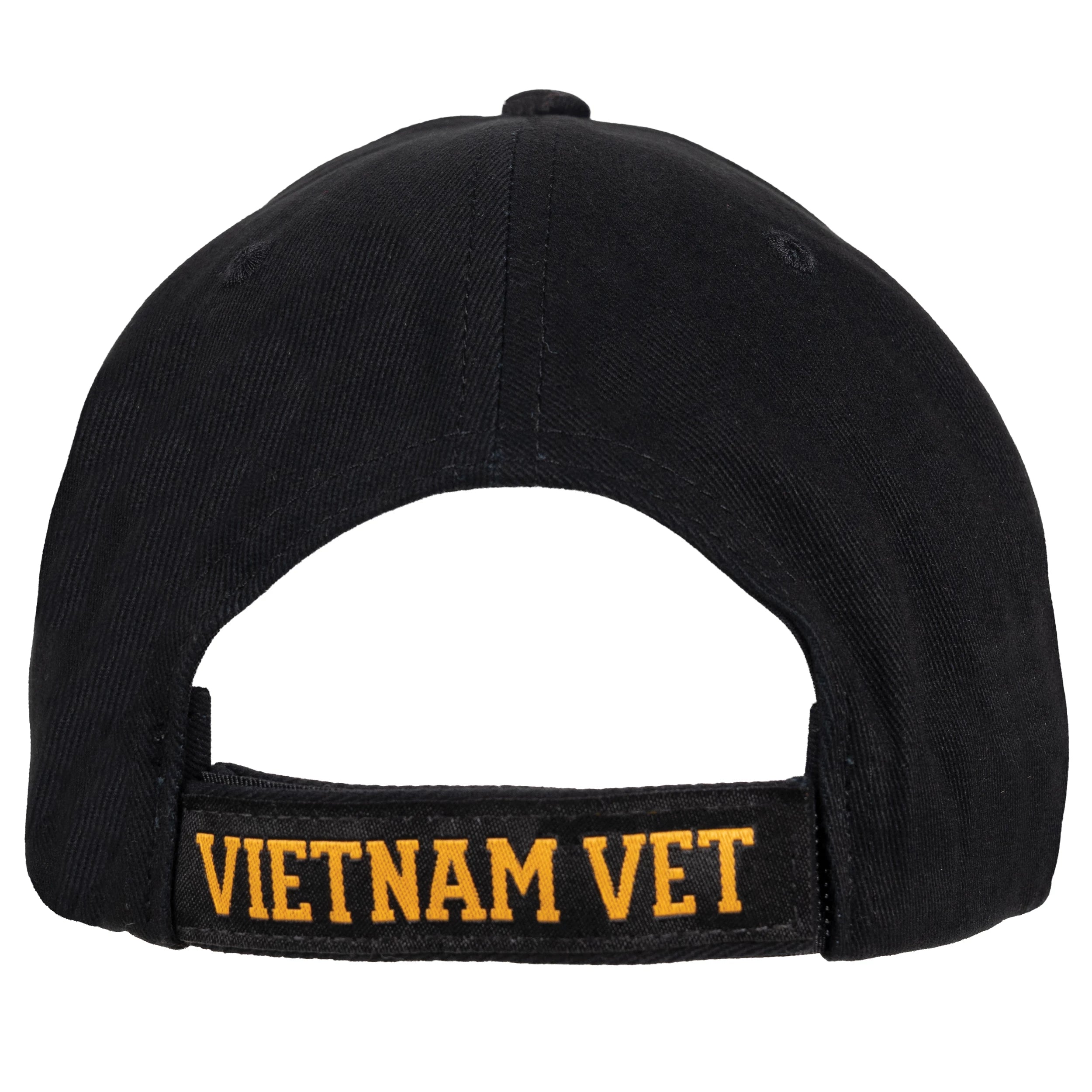 Rothco Deluxe Low Profile Vietnam Veteran Insignia Cap Black Baseball reverse view