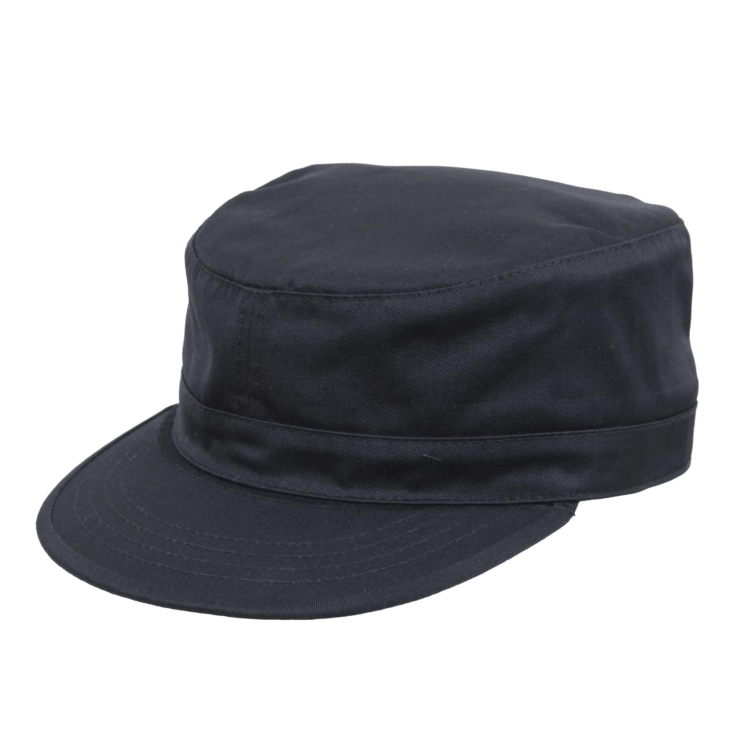 Rothco Military Adjustable Fatigue Cap Black Caps reverse view