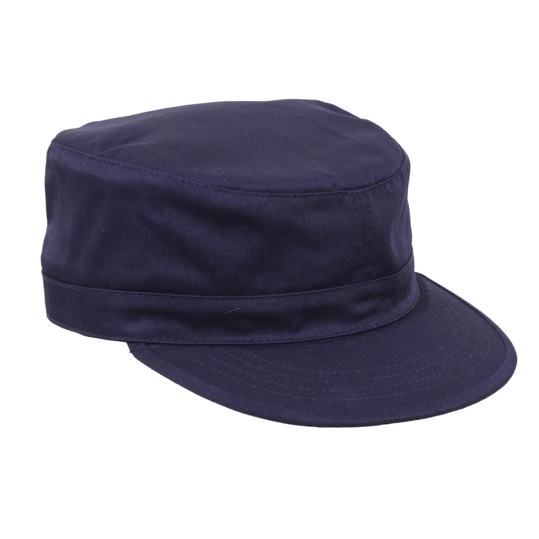 Rothco Military Adjustable Fatigue Cap Black Caps angled product photo