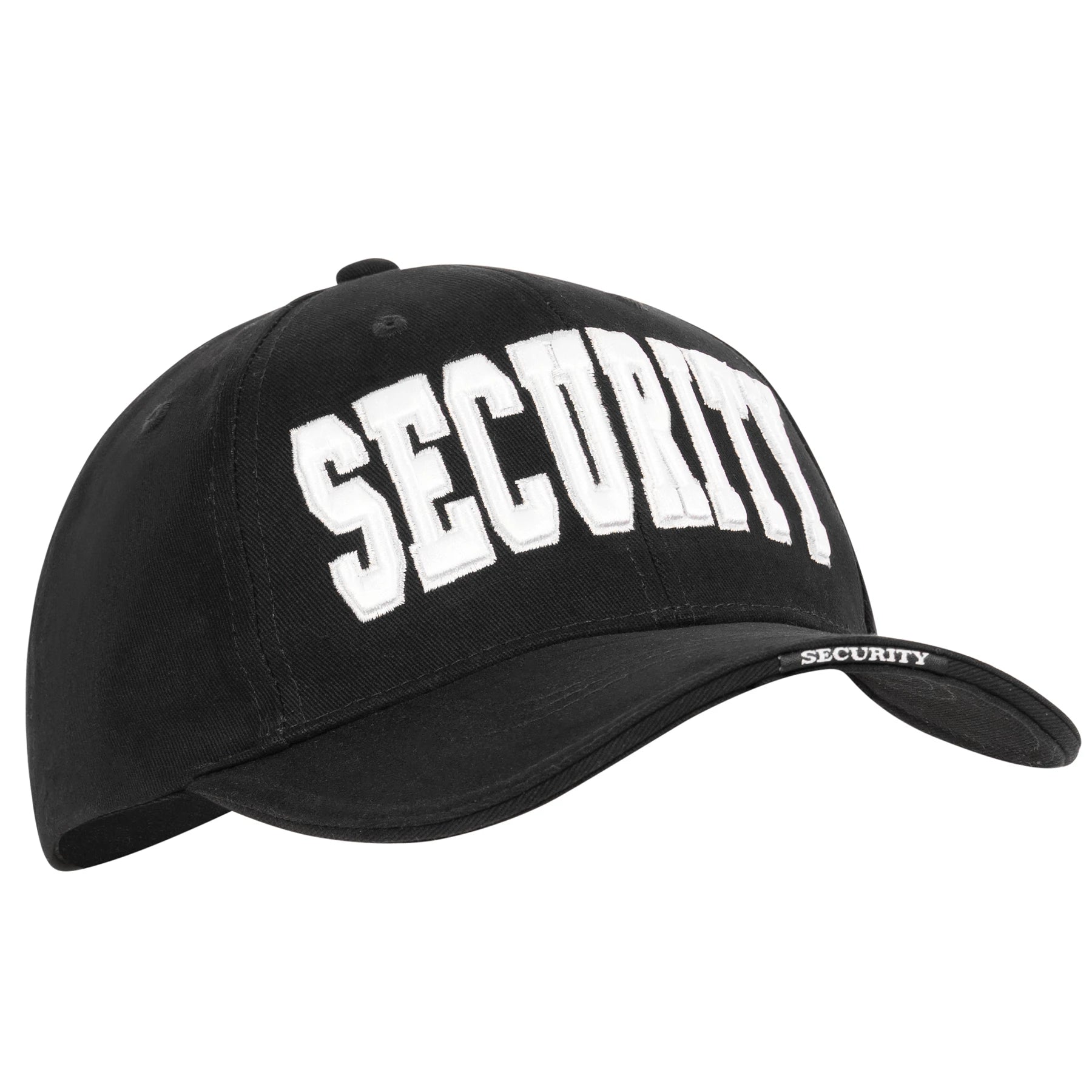 Rothco Security Deluxe Low Profile Cap Black / White Baseball reverse view