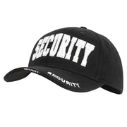 Rothco Security Deluxe Low Profile Cap Black / White Baseball close-up photo
