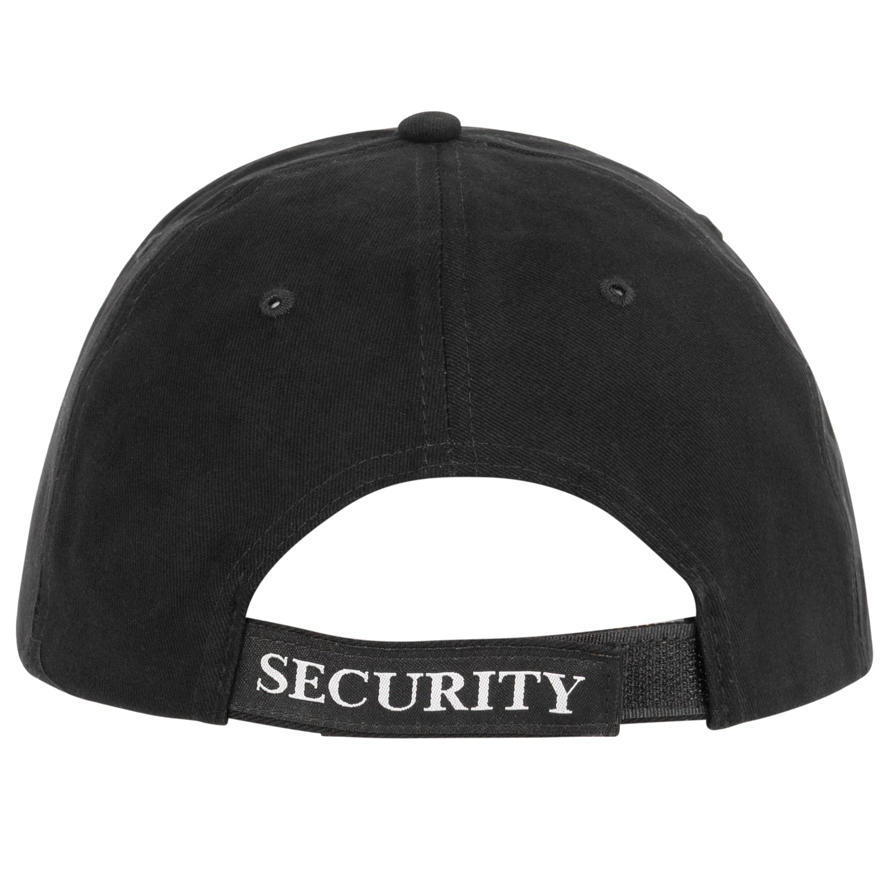 Rothco Security Deluxe Low Profile Cap Black / White side detail photo