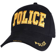 Rothco Deluxe Police Low Profile Cap Black / White Baseball detail photo