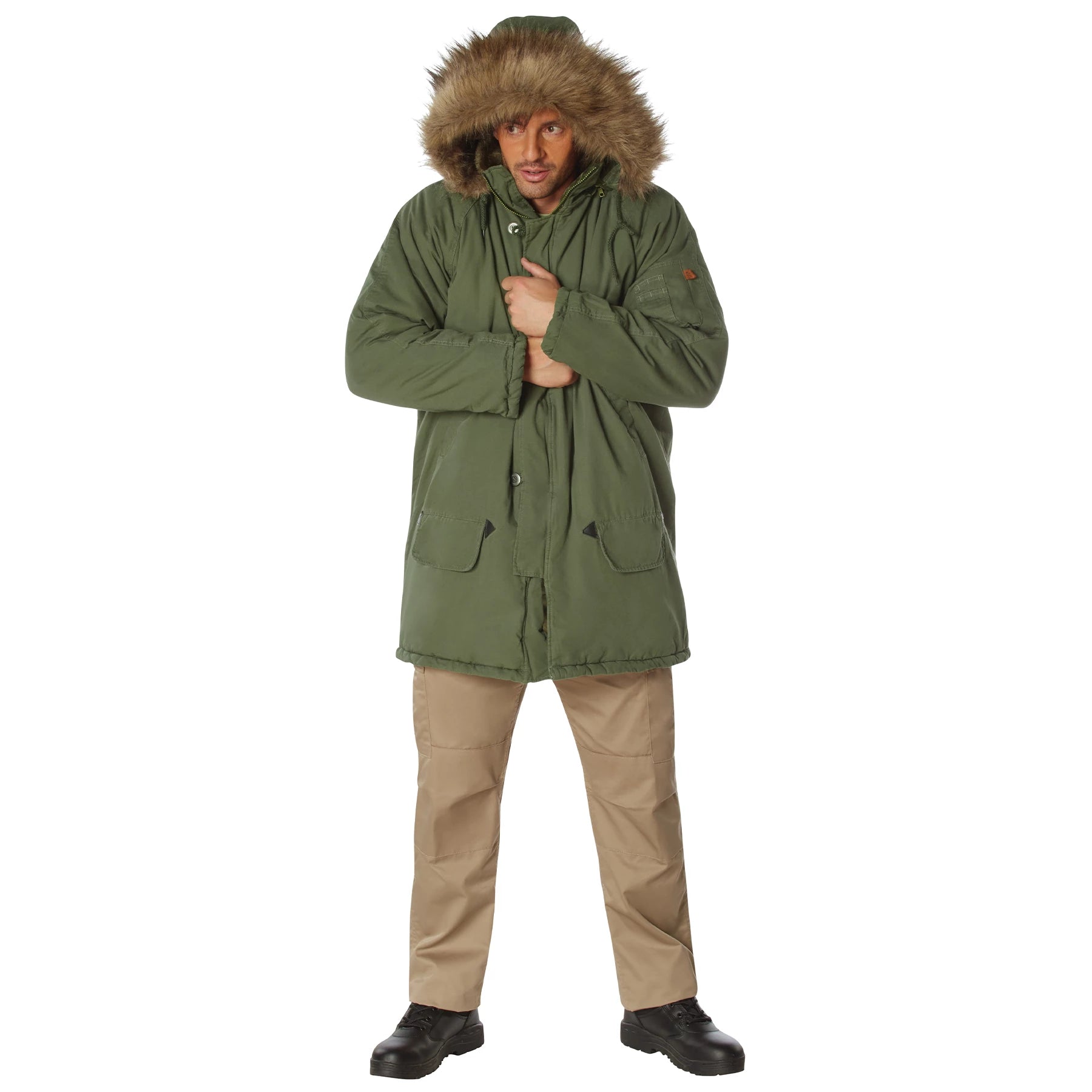 Rothco Vintage N-3B Parka Parkas close-up photo Security Pro USA