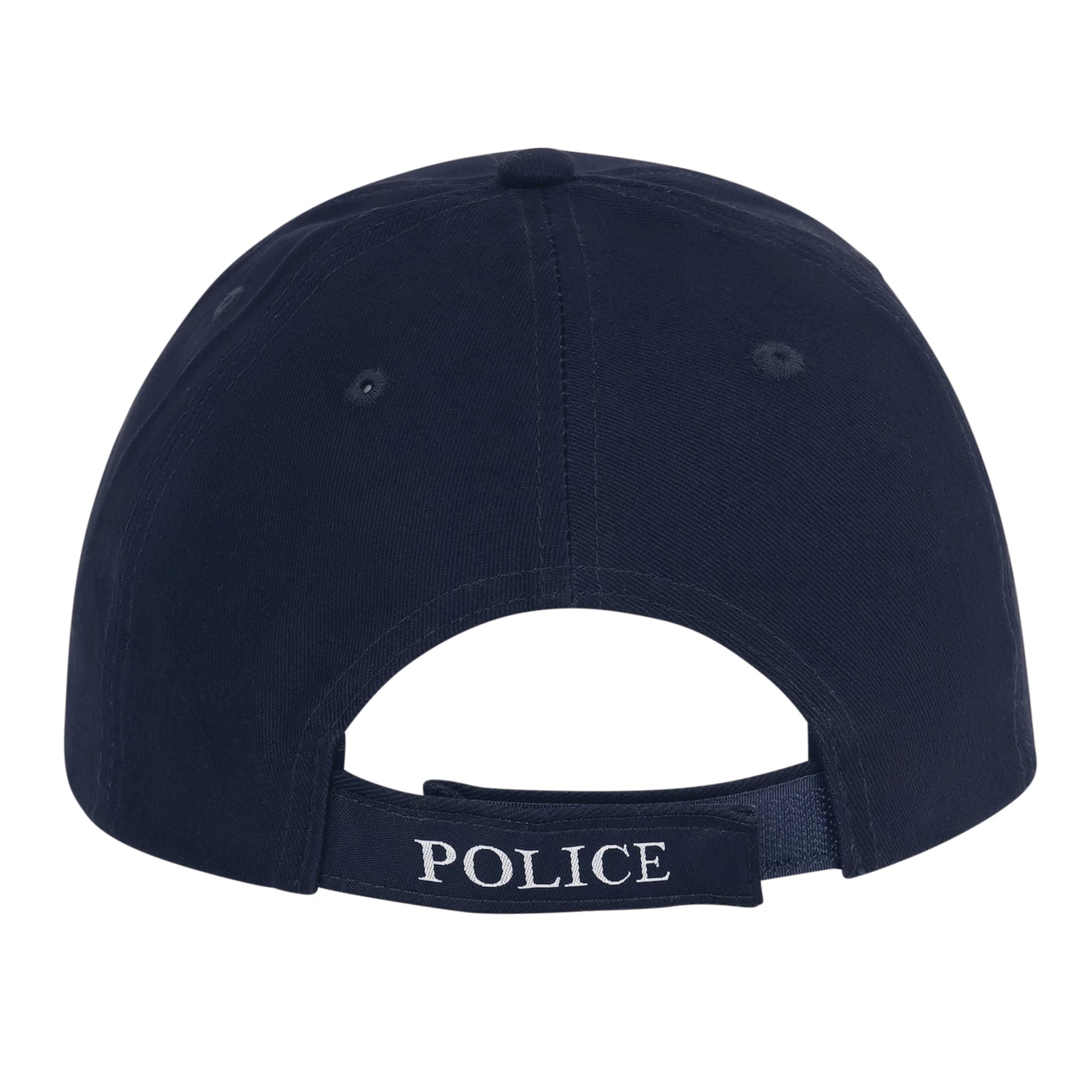 Rothco Deluxe Police Low Profile Cap Black / White side detail photo